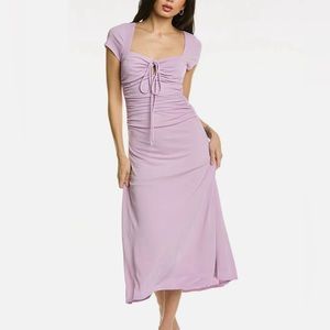 Cinq à Cept purple midi dress